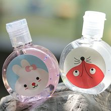 Cartoon Rabbit/Fox/Cat Printed Mini Hand Sanitizer